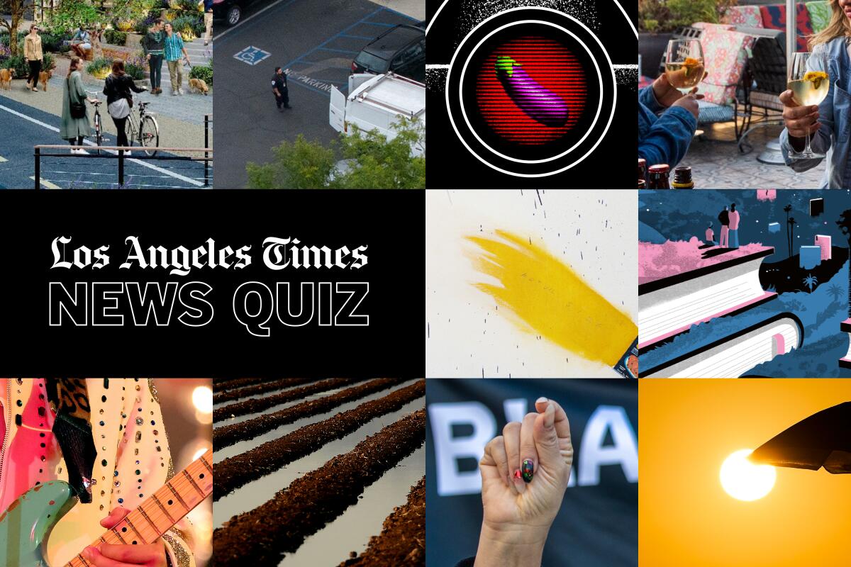 Los Angeles Times News Quiz this week: Museum walls, water use and Intuit Dome’s opener