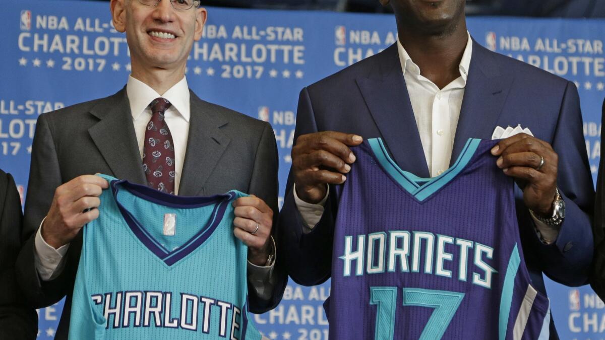 Charlotte Hornets to host NBA All-Star game in 2017 - The San Diego  Union-Tribune