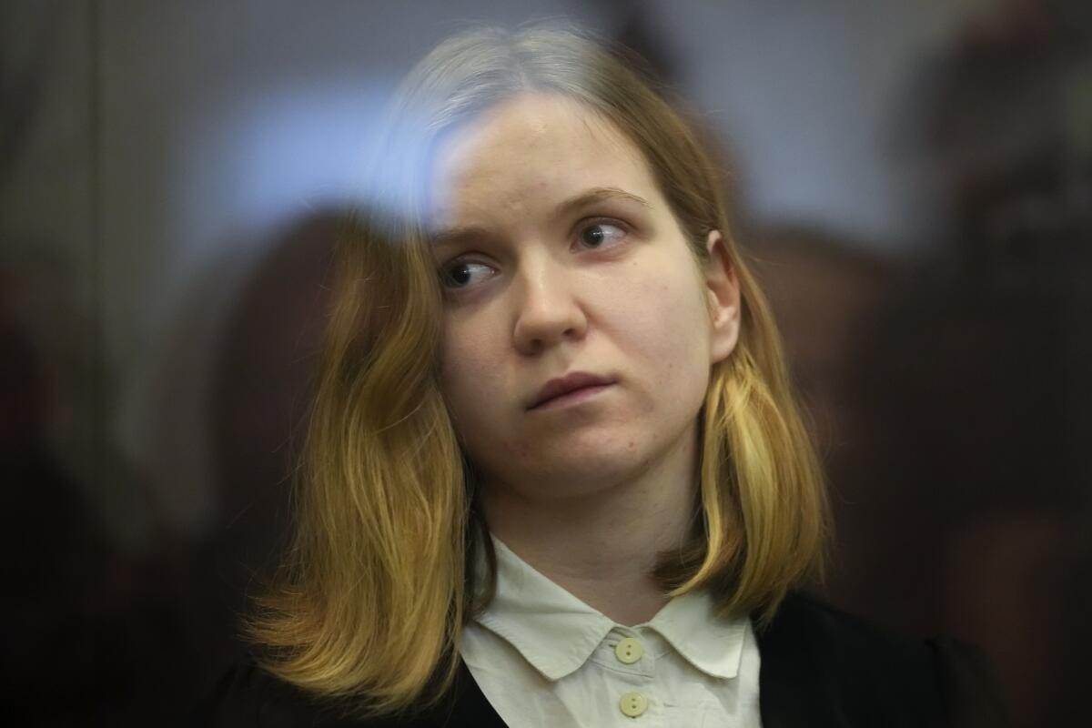 Woman on trial in bombing that killed Russian military blogger
