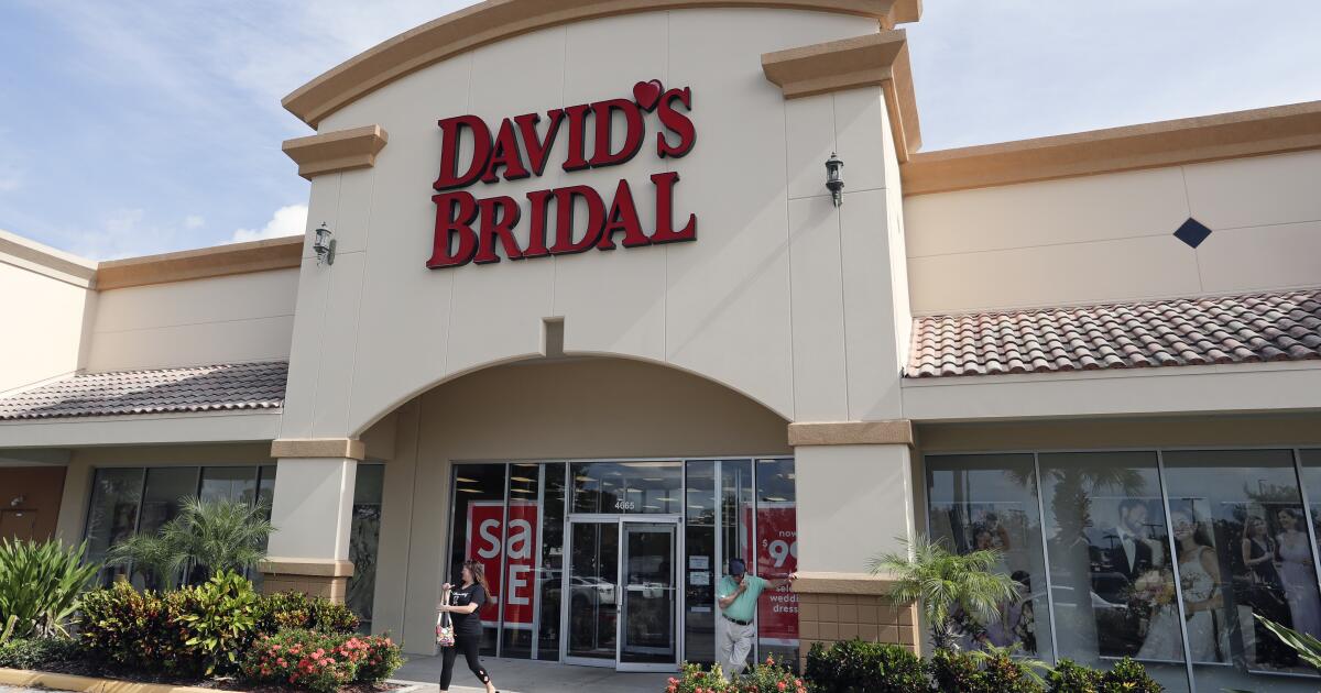 David's Bridal files for bankruptcy, may close all stores - Los Angeles  Times