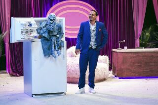 This image released by Adult Swim shows Eric Andre in a scene from “The Eric Andre Show," premiering its sixth season on Sunday. (Tyler Golden/ Adult Swim via AP)