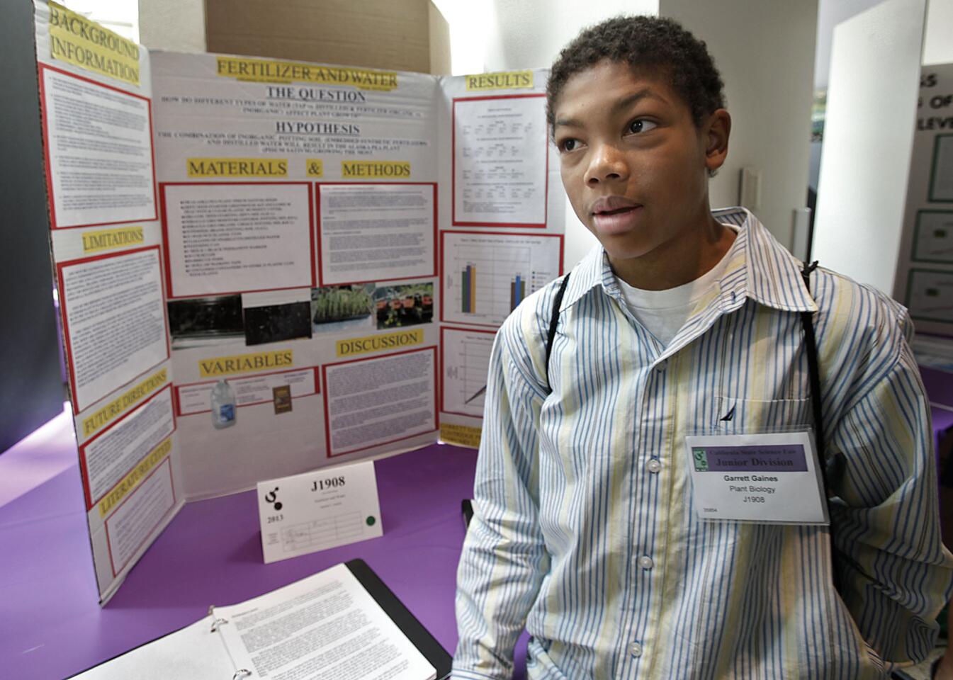 Photo Gallery: Local students participate in the California State Science Fair at Ca. Science Center