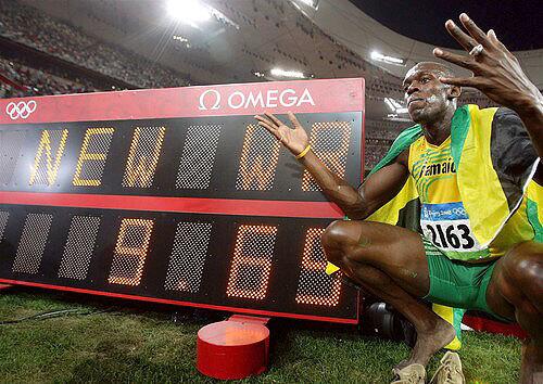 Usain Bolt clock