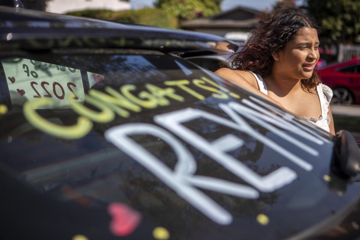 Reyna graduated from a Los Angeles high school this year