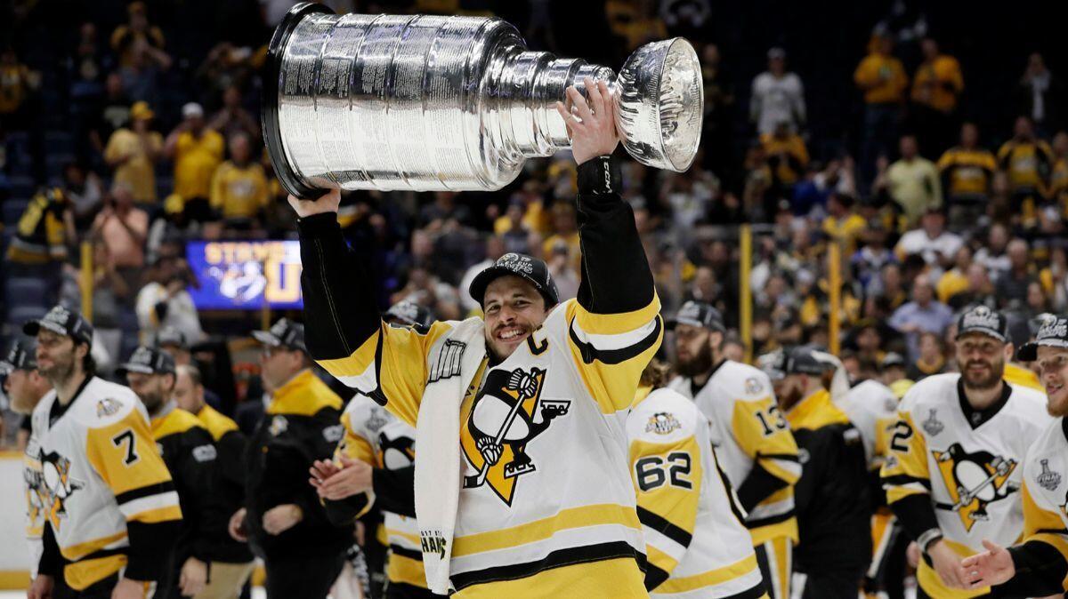 Sidney Crosby (Pittsburgh Penguins) Stanley Cup Celebration