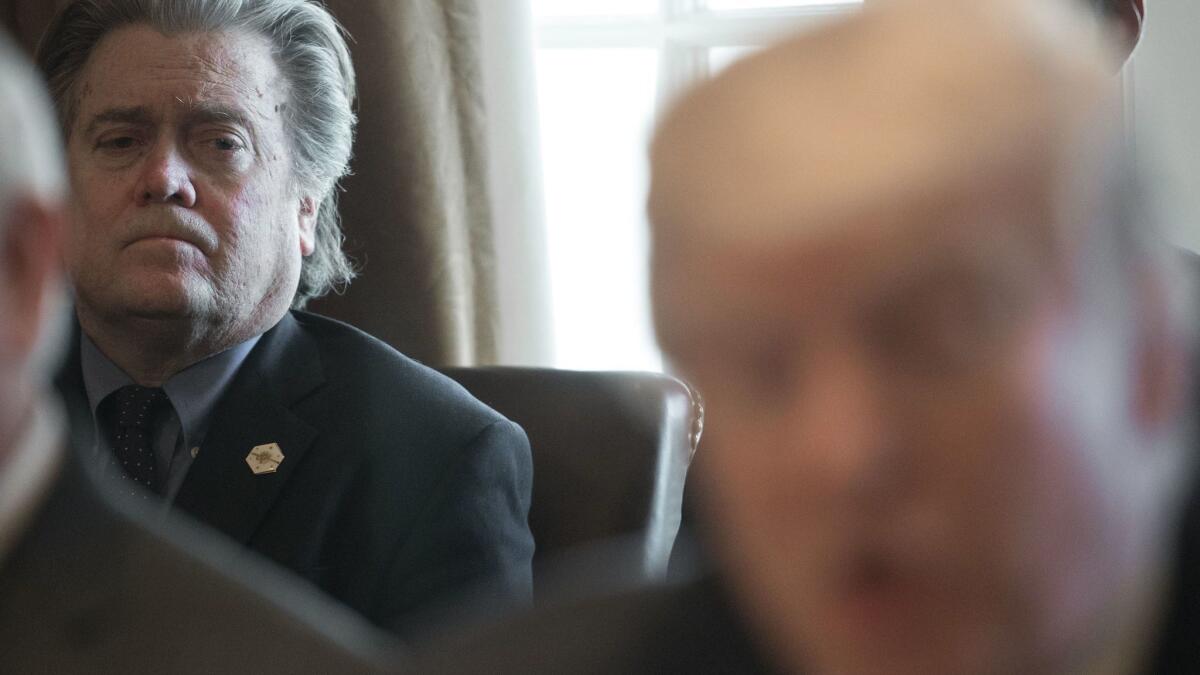 “I’m proud of what the Breitbart team has accomplished in so short a period of time in building out a world-class news platform," Bannon was quoted as saying on the right-wing website Tuesday.
