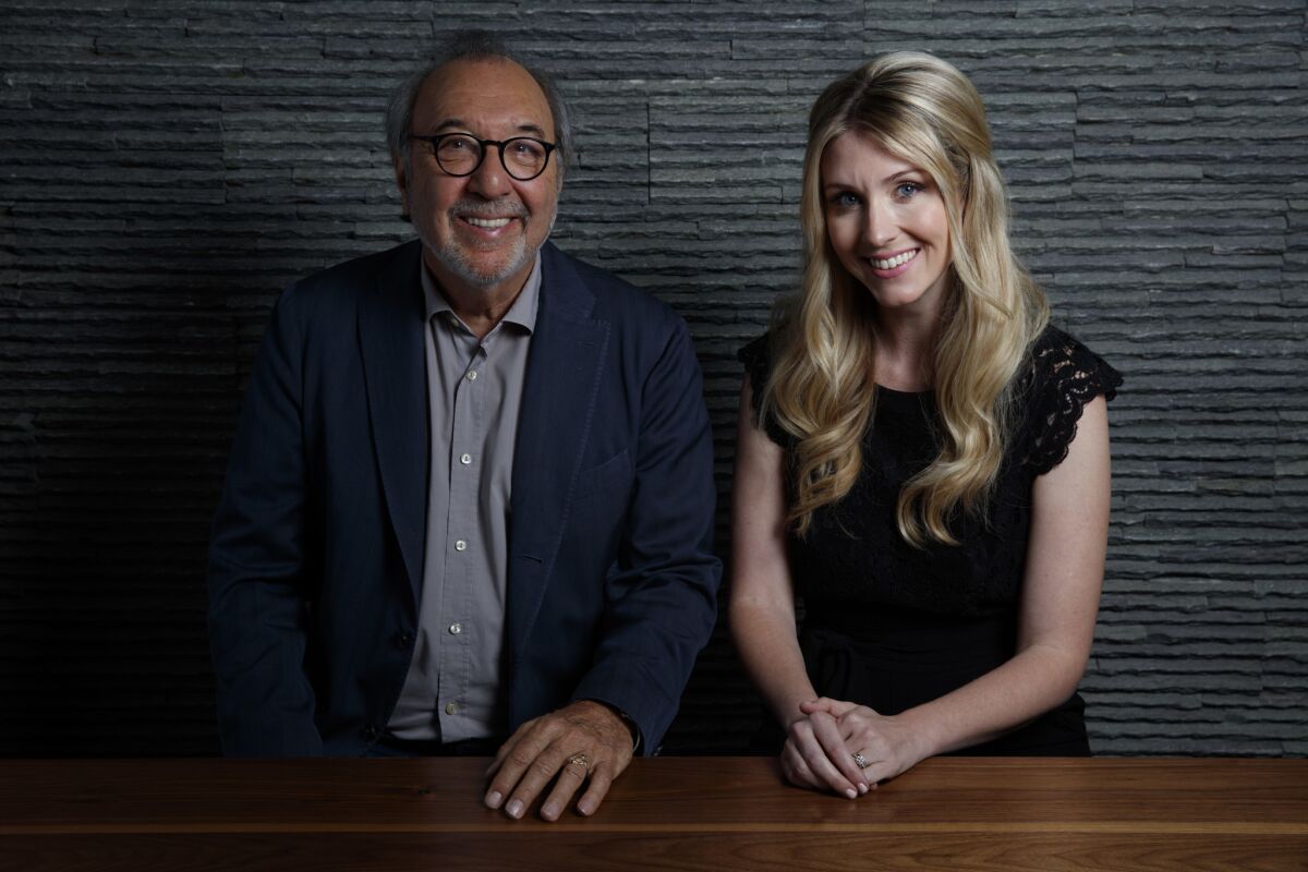 Producer James L. Brooks and writer-director Kelly Fremon Craig, from the film "The Edge of Seventeen."