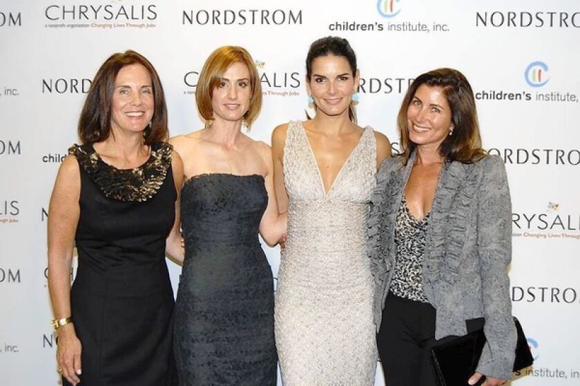 Kathleen Duncan, left, Cara Leonetti Esposito, Angie Harmon and Carol Ann Hess at the Nordstrom Opening Gala.