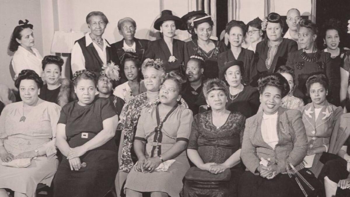 A photograph of civil rights organizers featured in the movie "The Rape of Recy Taylor."