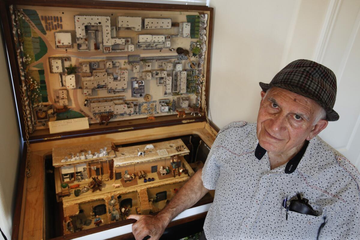 Tony Aivazian rebuilt his childhood home of Hajiabad, one of a cluster of Armenian enclaves in Iran, from memory in his Redondo Beach condo.