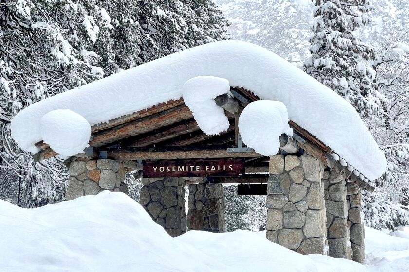 Yosemite National Park has experienced significant snowfall in all areas of the park, with snow up to 15 feet deep in some areas. Park crews are working to restore critical services so visitors can safely return. There is no estimated date for reopening.