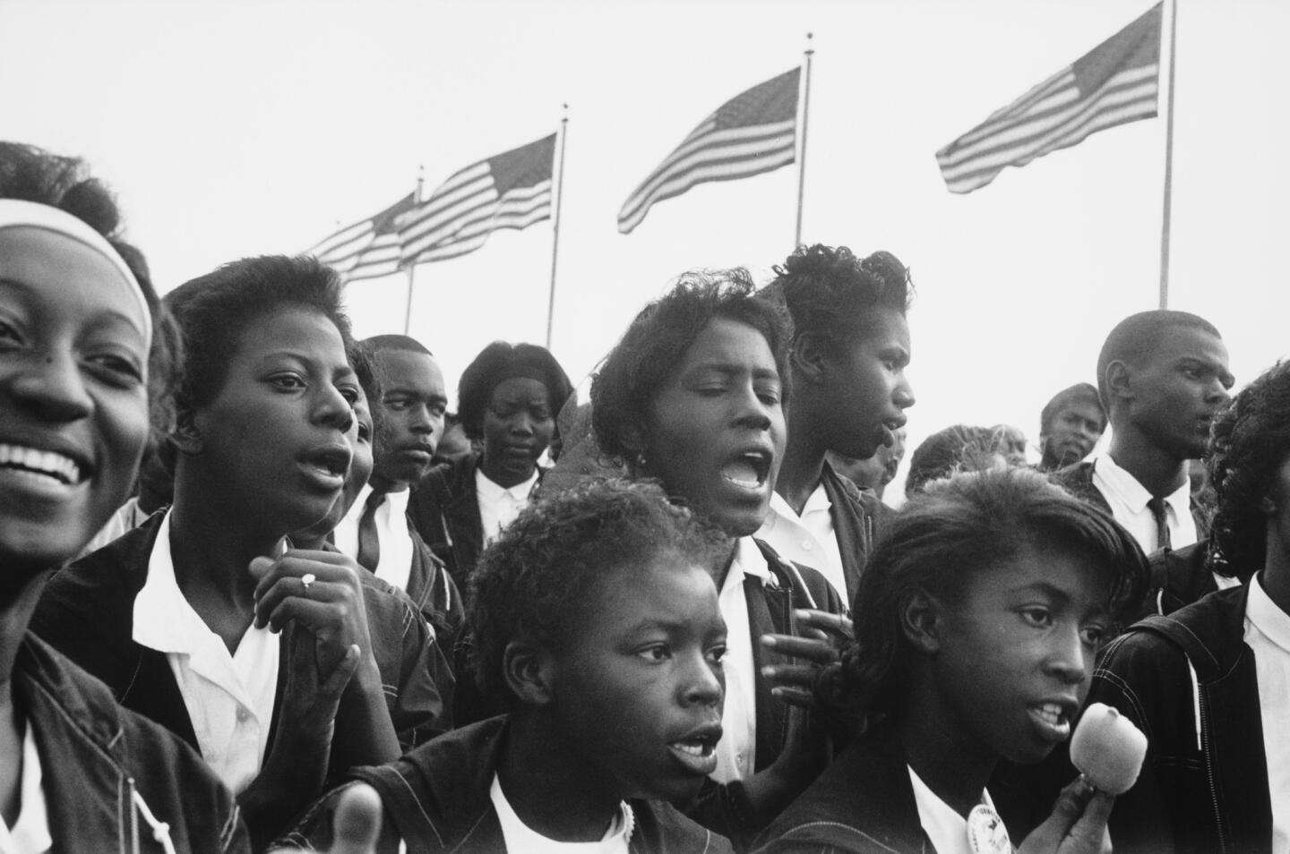 Demonstrators on the march