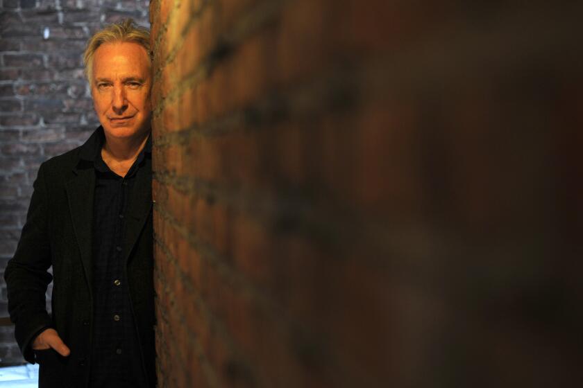 Actor Alan Rickman at the Golden Theater in New York in 2011.