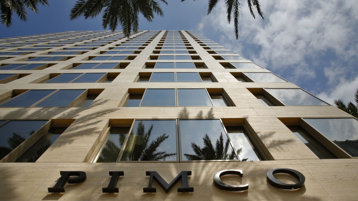 The Newport Beach headquarters of the global investment management firm Pimco.