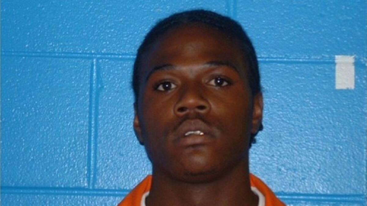 Minquell Lembrick, in an undated image released by police, was suspected of shooting two officers in Americus, Ga., on Wednesday. Both officers have since died.