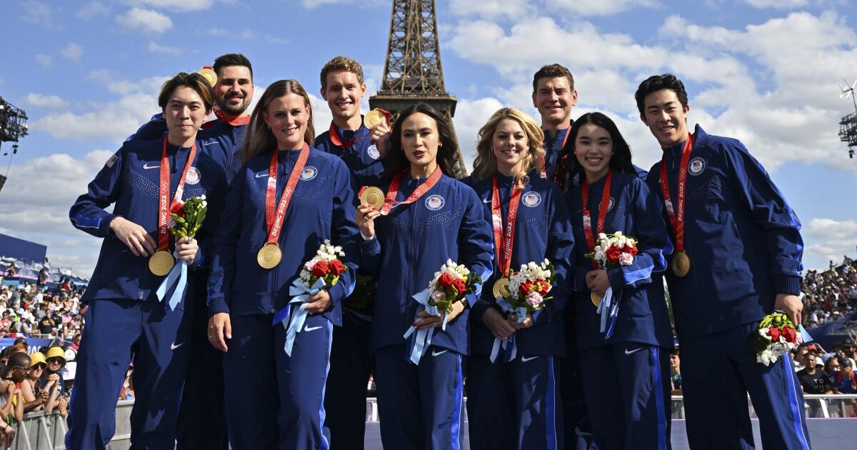 These U.S. figure skaters won gold in 2022. They finally got medals 2½ years later in Paris