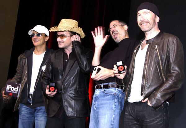 Jimmy Iovine, Bono, Steve Jobs & The Edge
