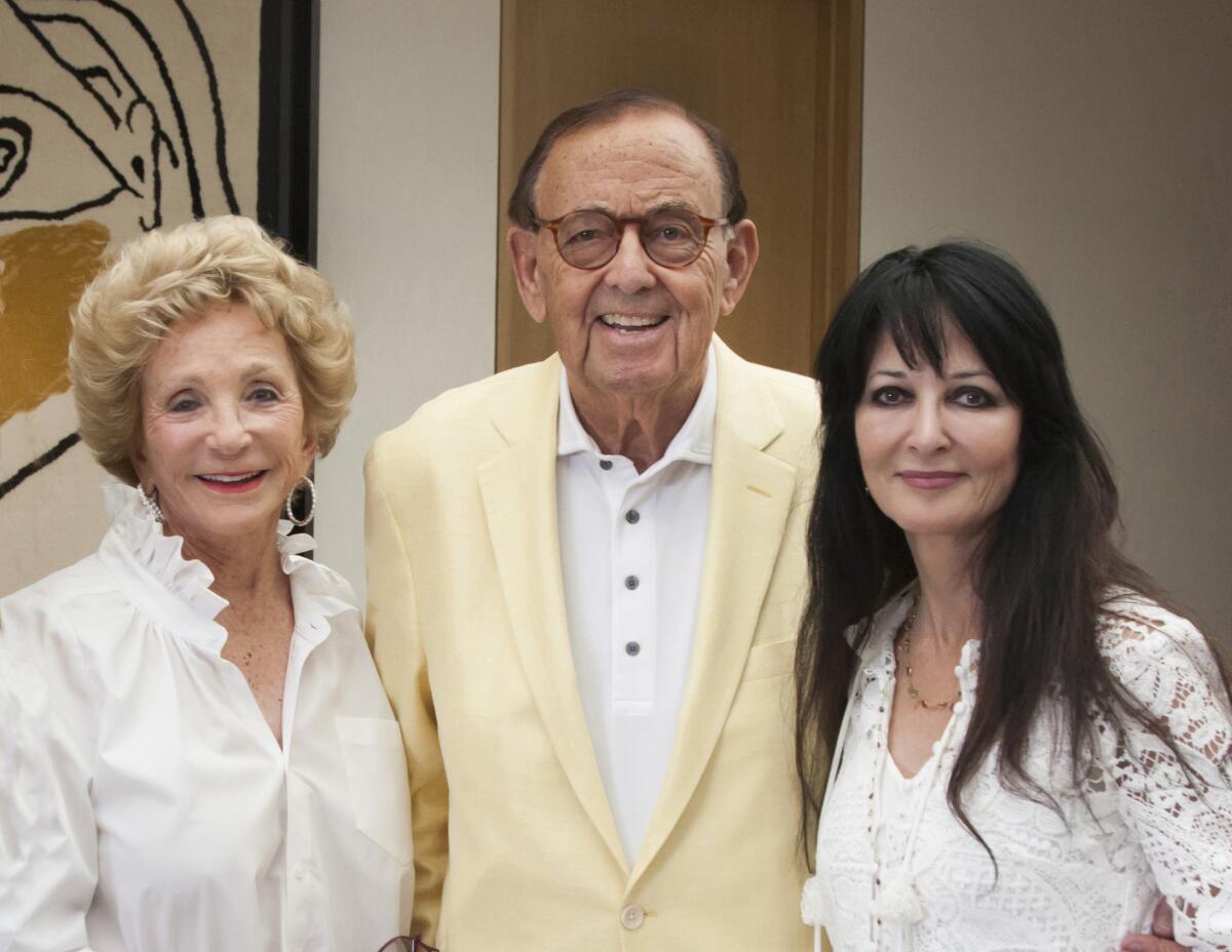 Barbara and Alex Bowie join Barbara Johnson to support SOY at the launch party for the Roy Emerson Tennis Classic.