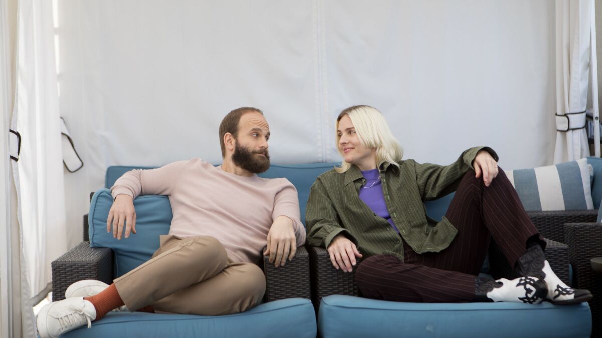 The creators of HBO's "High Maintenance" Ben Sinclair and Katja Blichfeld, whose show began with a series of web shorts on Vimeo and airs the finale of its third season on Sunday.