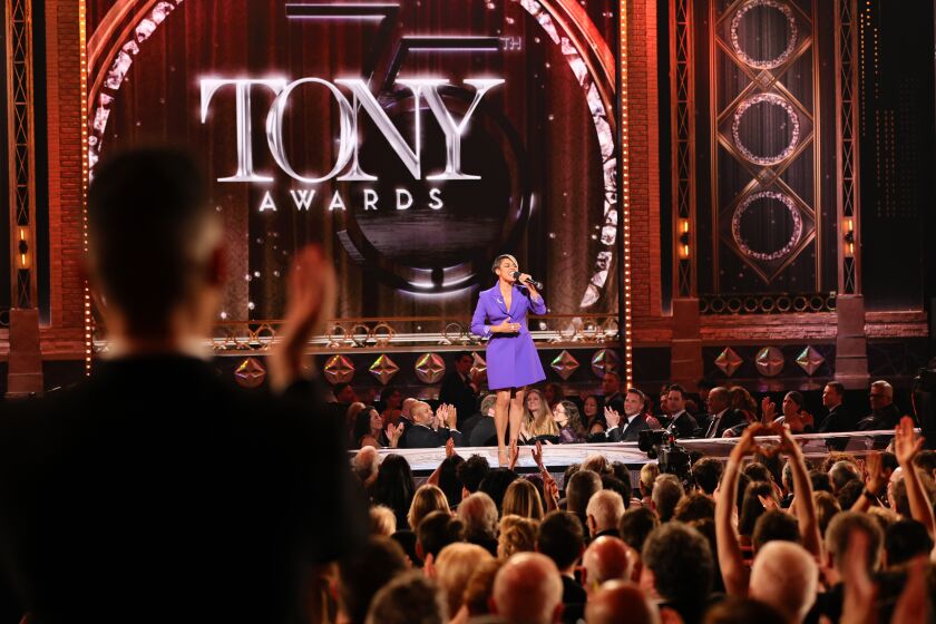 Ariana DeBose performs onstage at the 75th Annual Tony Awards at Radio City Music Hall