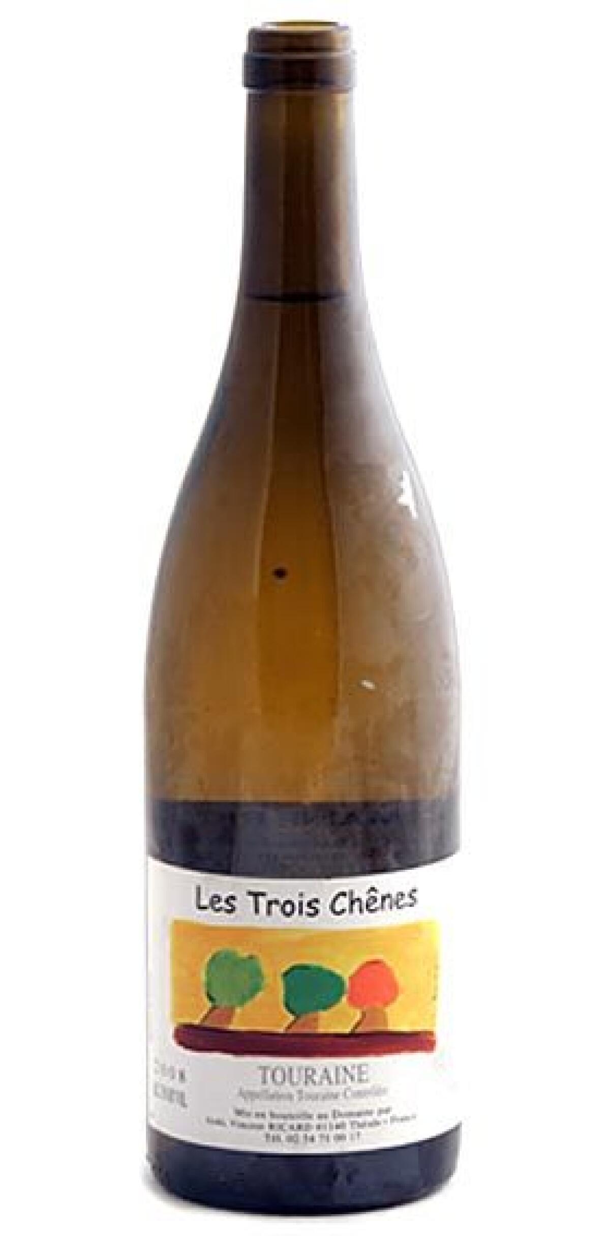 Made from biodynamically grown grapes, the 2008 "Les Trois Chênes" -- the three oaks -- is intense and minerally, with notes of lime zest, tangerine and stone. For the money, it's a great little wine to have on hand for the summer. An outstanding bargain from the Loire Valley. Click here for more: