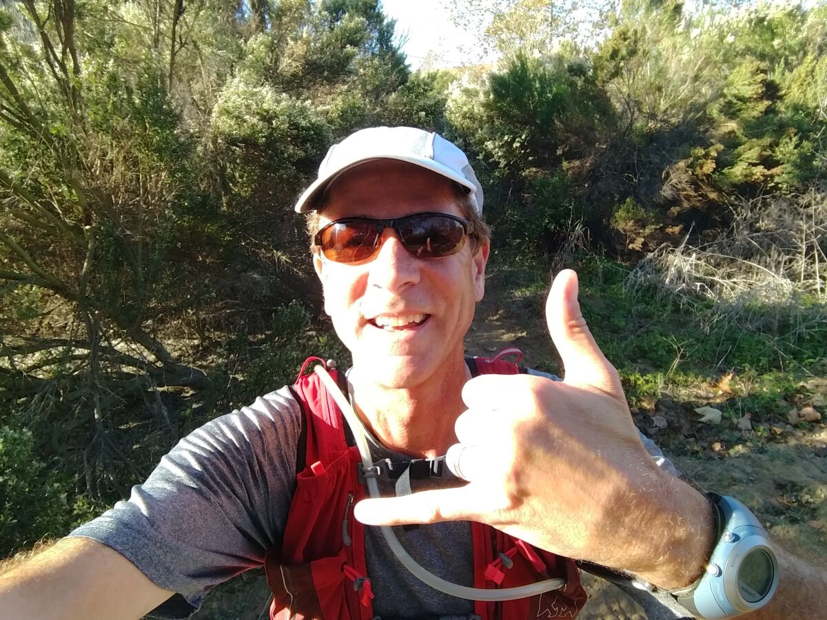 Sean Curry on the run in Carmel Valley. He ran 2,021 miles in 2021.