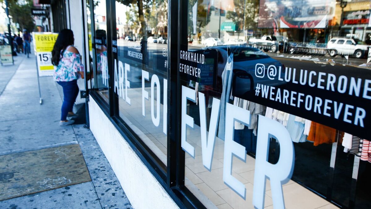 The first-ever Forever 21 store, shown in 2017, is in Highland Park.