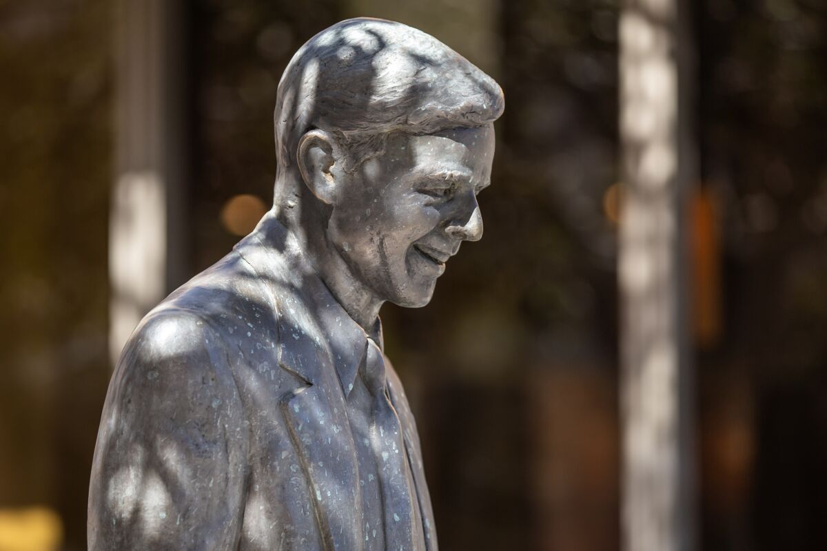 Some advocates in San Diego want the statue of Pete Wilson removed 