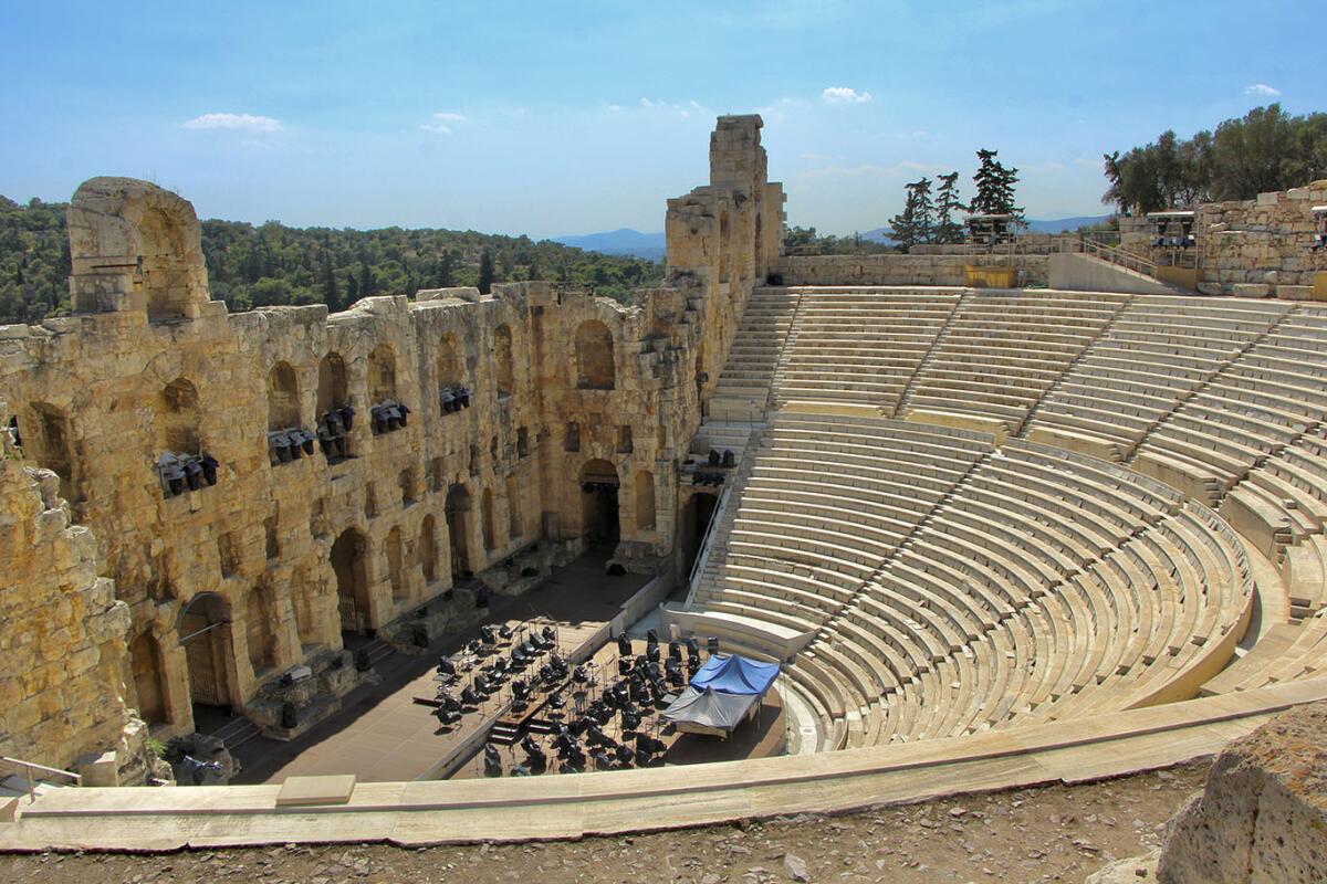 The Odeon of Herodes Atticus which still hosts live performances.