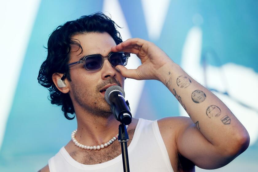 WASHINGTON, DC - JUNE 12: Joe Jonas of DNCE performs at the Capital Pride concert and festival on Pennsylvania Avenue during Pride Week on June 12, 2022 in Washington, DC. (Photo by Paul Morigi/Getty Images)