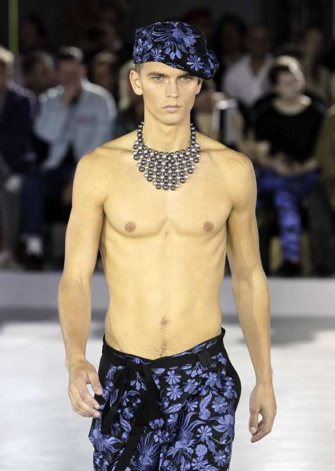 Bill Gaytten for John Galliano menswear spring-summer 2013