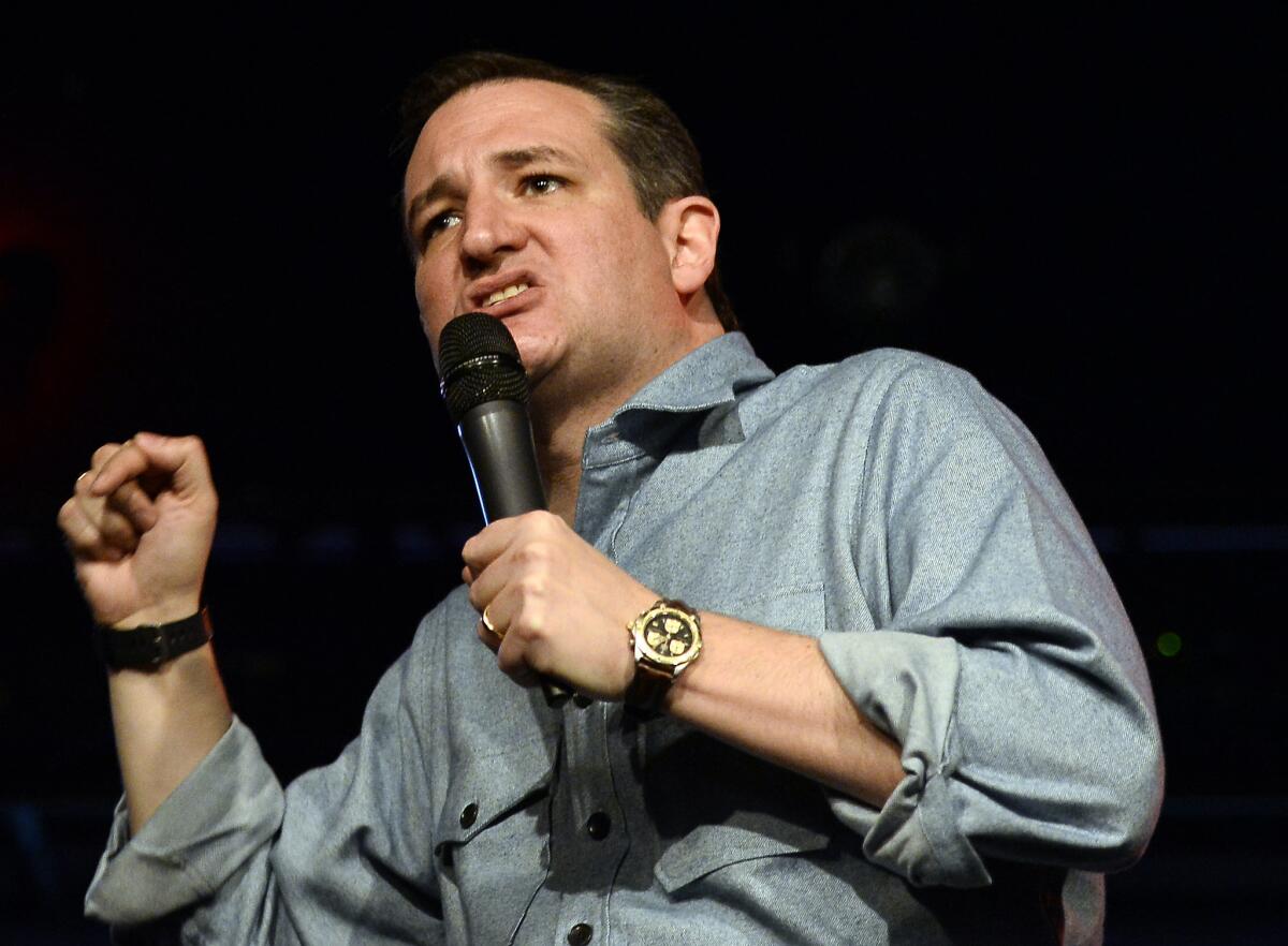 Republican presidential candidate Sen. Ted Cruz campaigns in Nashville, Tenn. on Jan. 6.