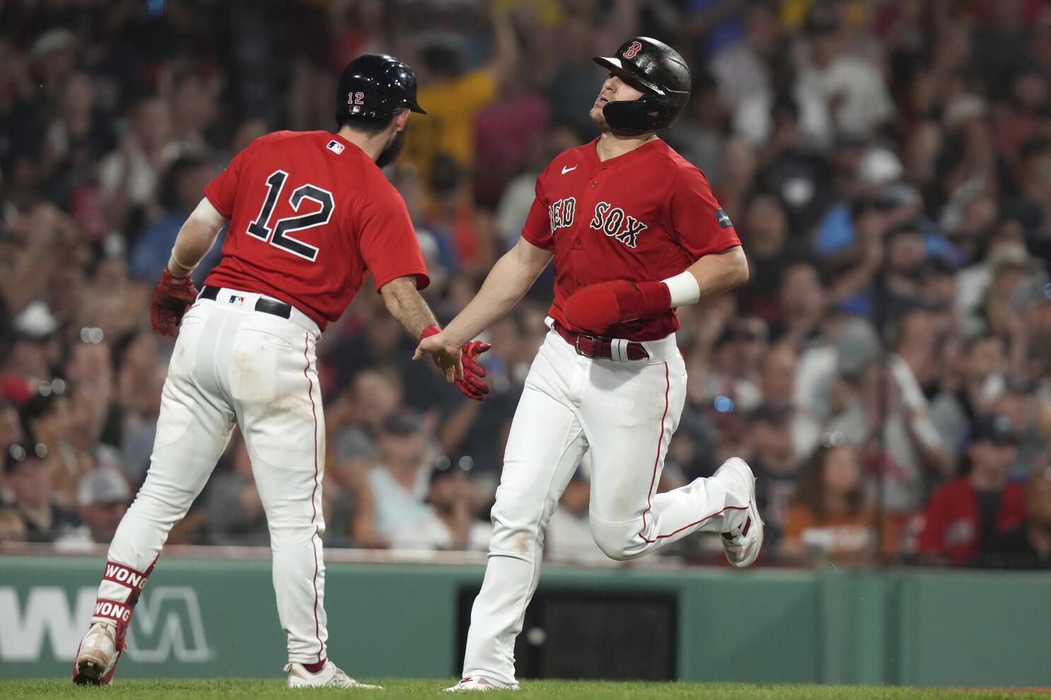 Enrique Hernandez of the Boston Red Sox bats against the Baltimore