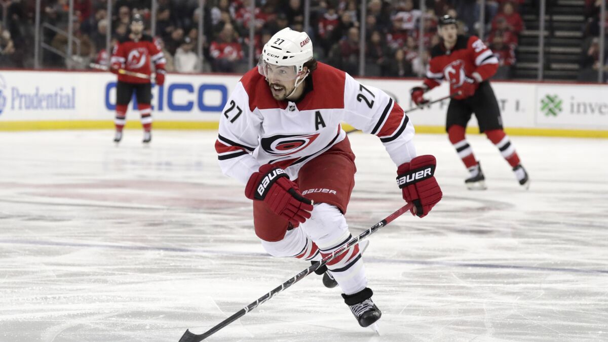 Blues acquire defenseman Justin Faulk in trade with 'Canes - The San Diego  Union-Tribune