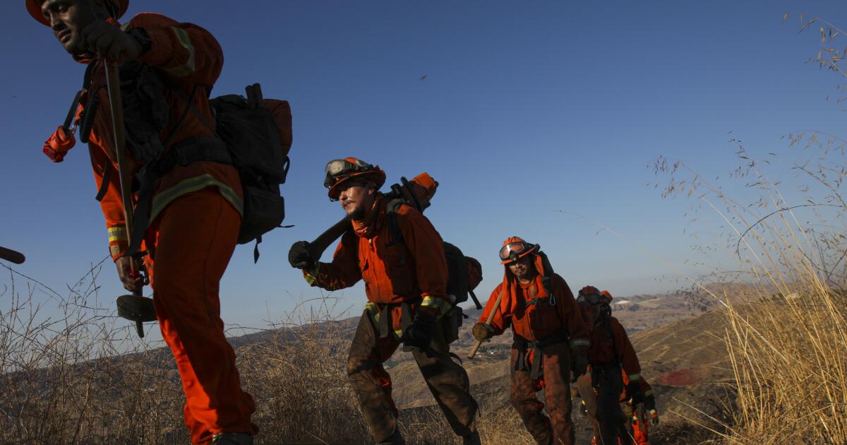 California’s inmate firefighter crews are dwindling