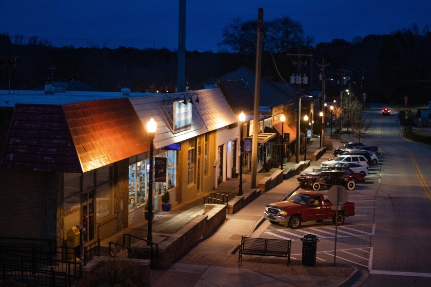 Centro di Stockbridge, nella contea di Henry, in Georgia.