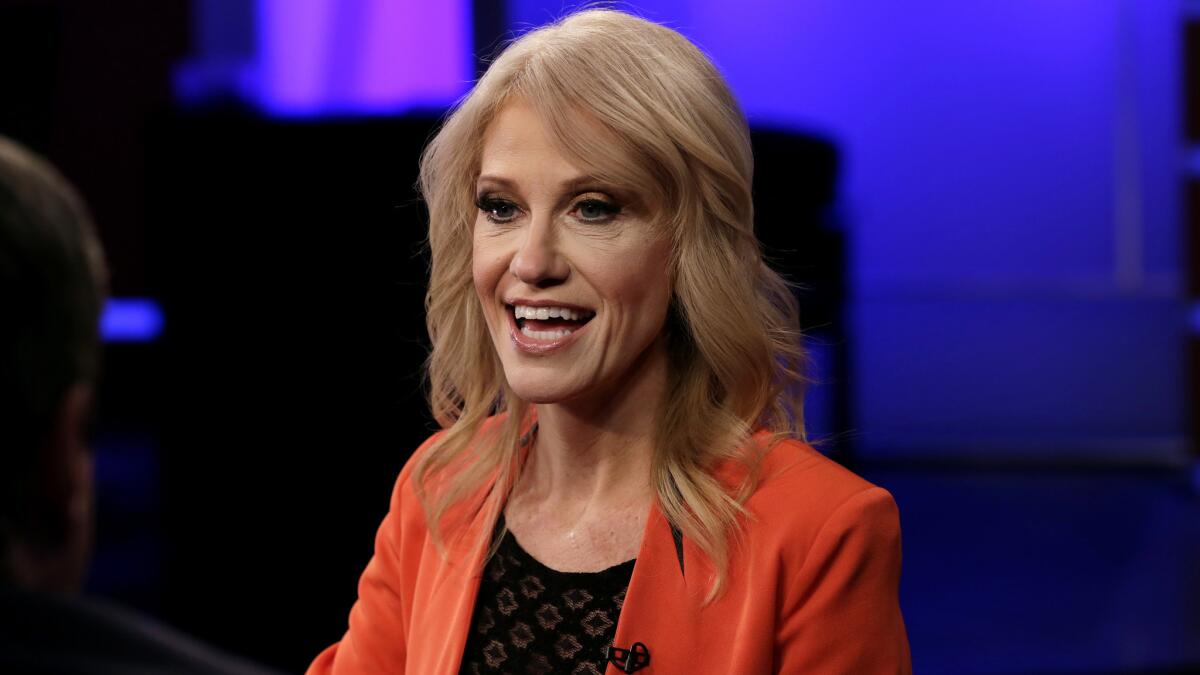 White House advisor Kellyanne Conway, whose husband, George Conway, has reportedly been chosen to lead the civil division of the Justice Department.