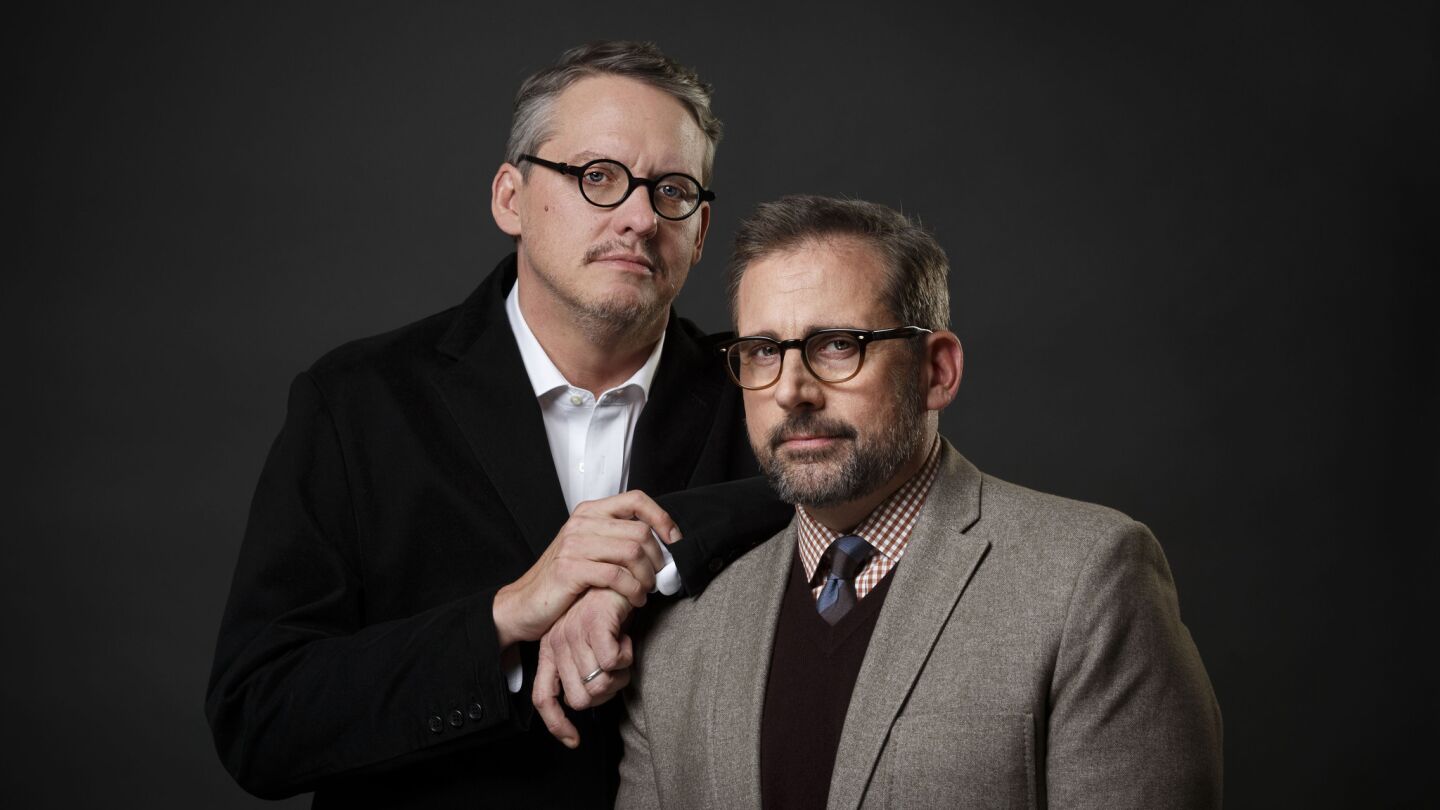Celebrity portraits by The Times | Adam McKay and Steve Carell