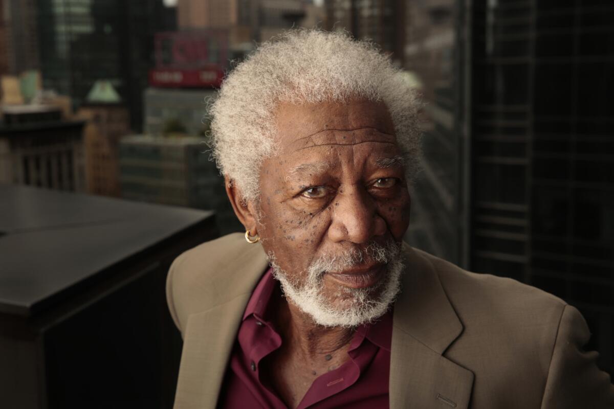 Actor Morgan Freeman in New York City.