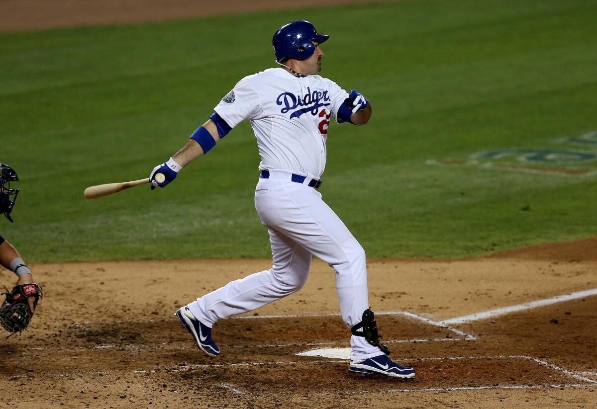 The Dodgers were averaging more runs per game before they acquired Adrian Gonzalez.