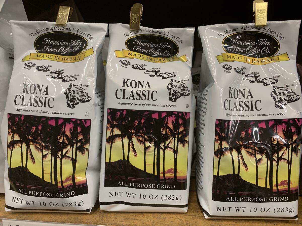 The Kona coffee you buy from Costco and Walmart? It might be fake - Los  Angeles Times