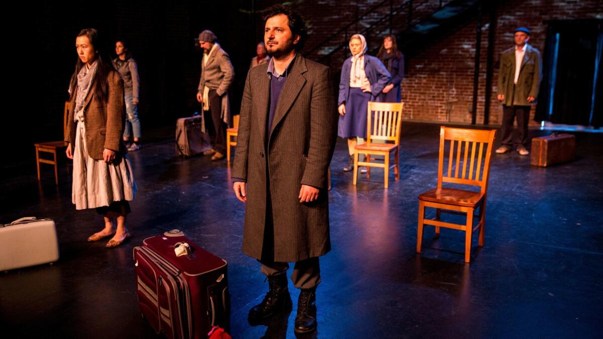 Members of the Actors' Gang represent the immigrant stories of their own ancestors in "The New Colossus."