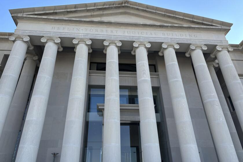 FILE - The exterior of the Alabama Supreme Court building in Montgomery, Ala., is shown Feb. 20, 2024. (AP Photo/Kim Chandler, file)