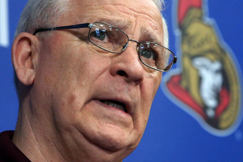 General Manager and President of Hockey Operations Bryan Murray continues to oversee the Ottawa Senators despite battling Stage 4 cancer.