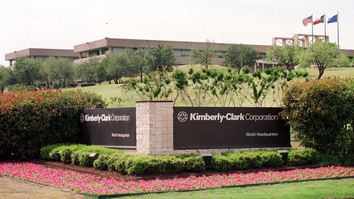 The world headquarters of Kimberly-Clark Corp. in Irving, Texas.