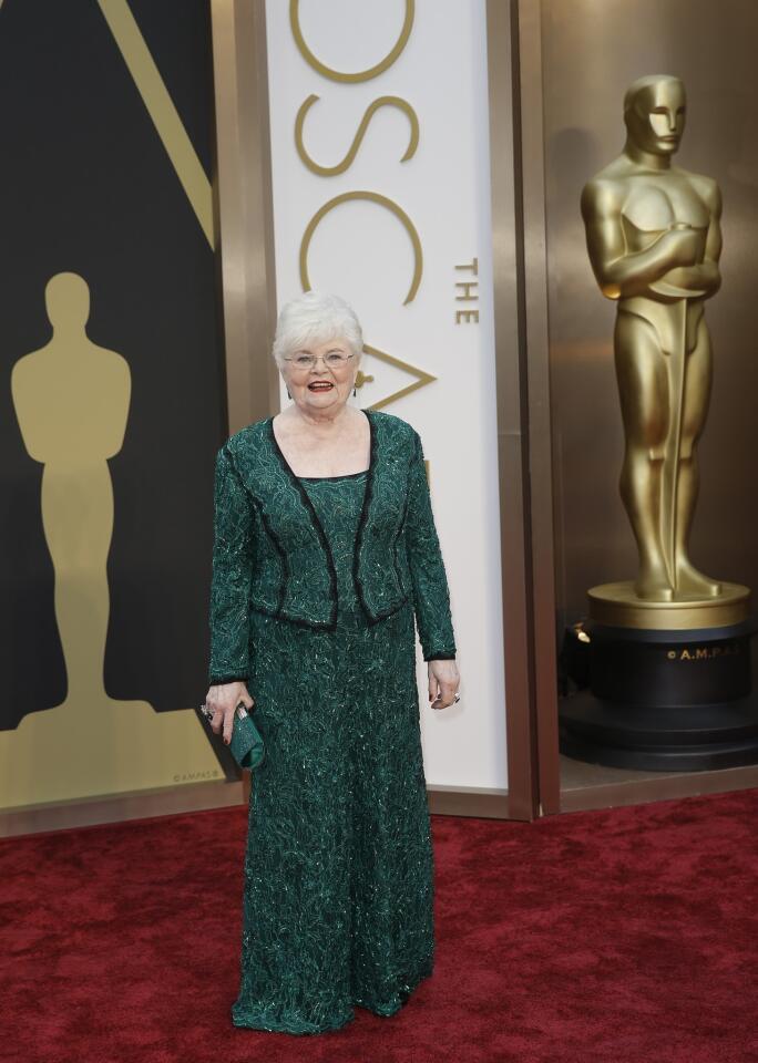 June Squibb, a supporting actress nominee for her role in "Nebraska," in Tadashi Shoji at the Oscars.