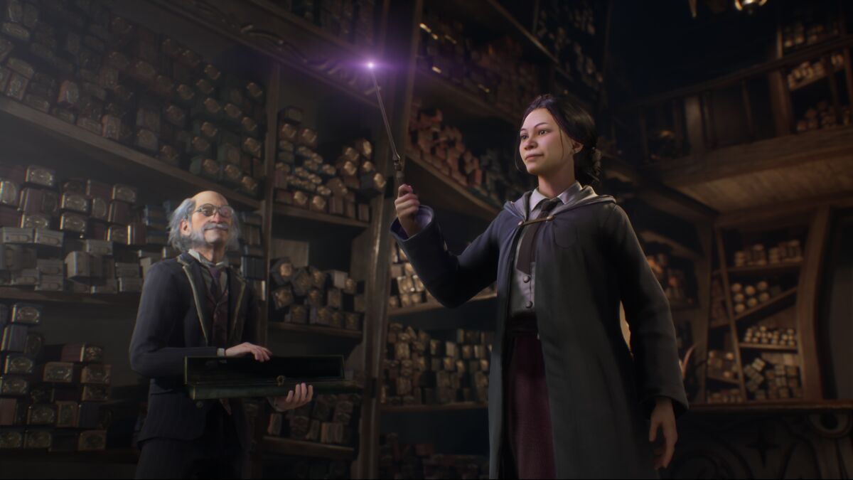 An image from the upcoming "Harry Potter" wizarding world video game "Hogwarts Legacy."