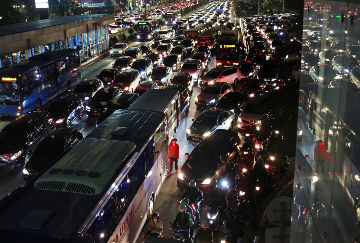 Jakarta's notoriously congested traffic has contributed to the Indonesian government's push to relocate the nation's capital 1,300 miles away to East Kalimantan on the island of Borneo.