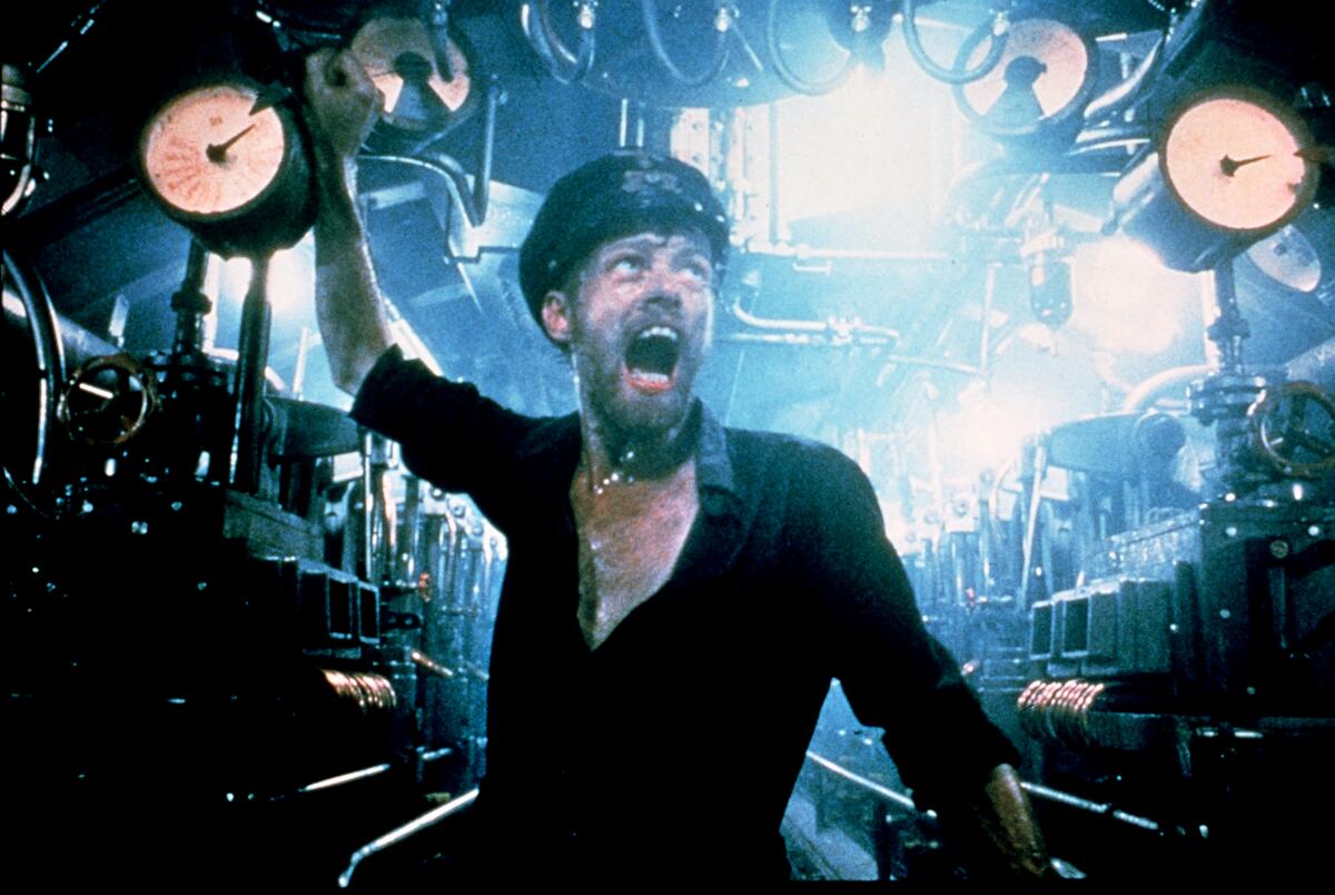 A sailor yells in a scene from "Das Boot."