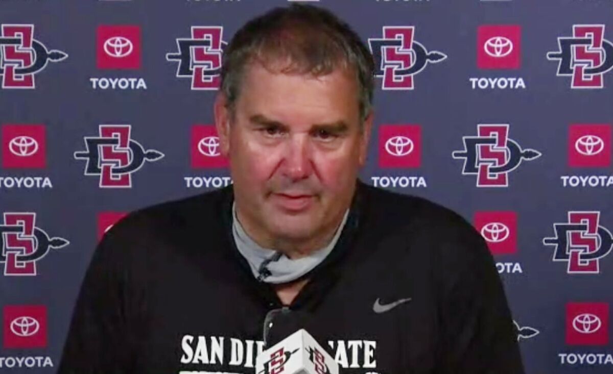 San Diego State head coach Brady Hoke provided an update on spring football through four practices.